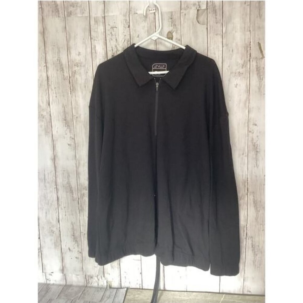 Oos 90s Elenagilbert grunge brother rugged STYLUS zip neck raglan sweatshirt XL